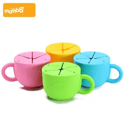 Mambobaby Детские Cup Силиконовые Конфеты Цвет Детей Cup Кормления Молоком Бутылки Воды С Ручкой Детей Cup Детского Питания, Бутылки Для Напитков