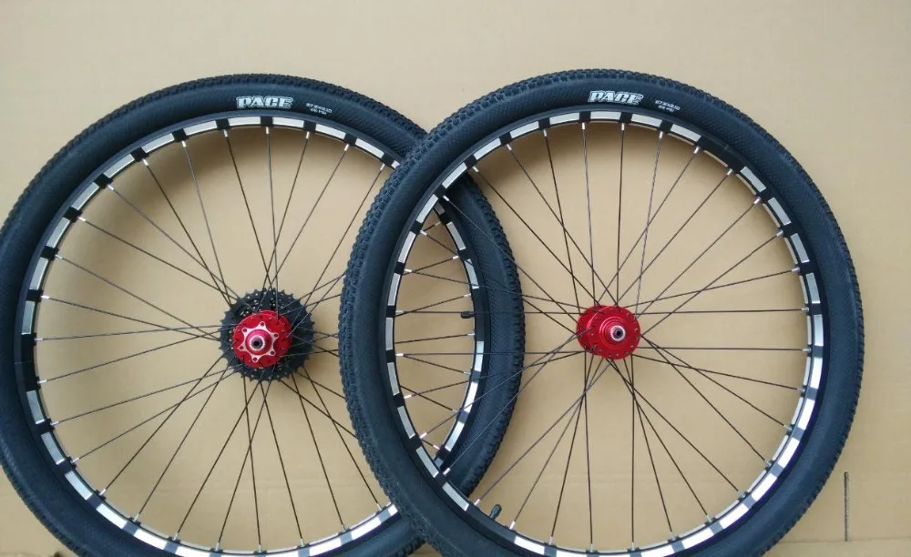 KALOSSE 6 подшипников CNC MTB колеса + шины трубка диск 7/8/9/10 кассета передач 32 отверстия