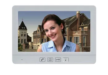 

ZHUDELE 10.1 Inch Display Wired Video Door Phone Touch button Monitor Doorbell Intercom kit luxury indoor unit support ip camera