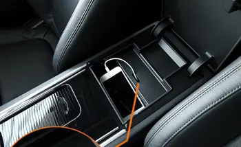 

Left hand drive cars Black Console Centre Storage Box Phone Holder for Jaguar XF X260 2016