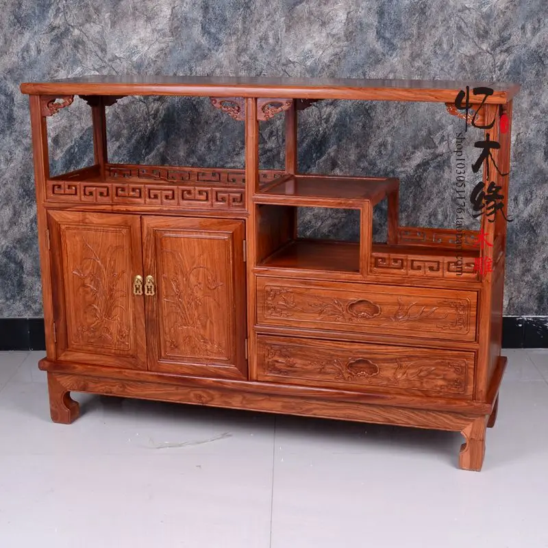 Mahogany Sideboard Modern Chinese Antique Tea Cabinet Wood