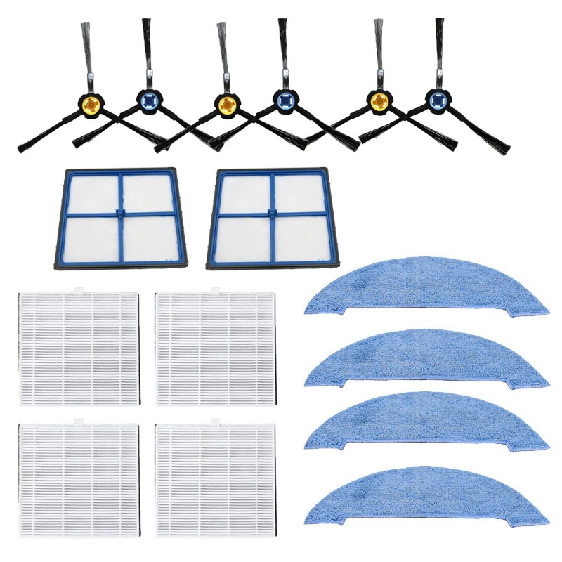

Hepa Filter Side Brush Primary Filter Mop Cloth for Ilife V8S X750 X785 V80 Vacuum Cleaner Replacements Parts