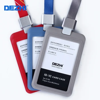 

1PCS Fashion Style ID IC Card Badge Holder of Work Card with Polyester Lanyard,lowest Price, Can Custom the LOGO XP27