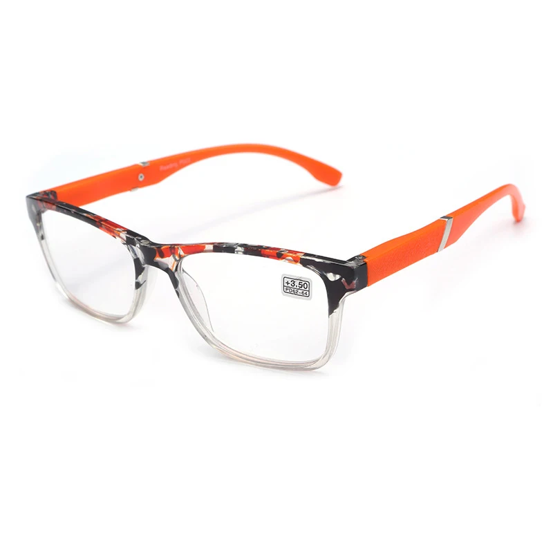 Iboode, ультра-светильник, очки для чтения, для мужчин и женщин, Анти-усталость, очки HD, линзы из смолы, очки для дальнозоркости, унисекс, очки для пресбиопии - Цвет оправы: Orange
