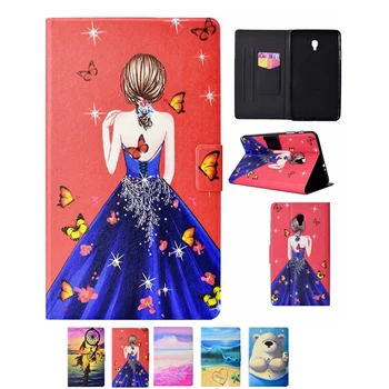 

New PU Leather Tablet Cover Stand Tablets Case For Samsung Galaxy Tab A 8.0 T380 T385 SM-T385 2017 With Card Slot