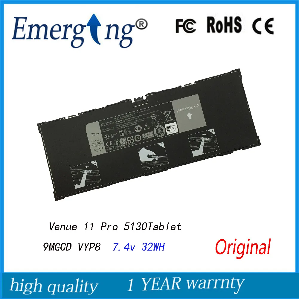 Новый оригинальный аккумулятор для ноутбука Dell Venue 11 Pro (7 4) Tablet XMFY3 5130 312 VYP88 9MGCD 1453 в