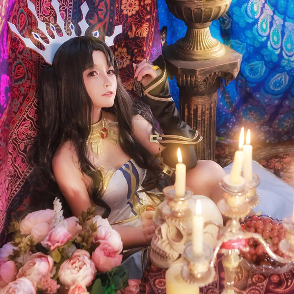 VEVEFHAUNG FGO Fate/большой заказ Archer Tohsaka Rin Ishtar Godness Tosaka женское платье карнавальный