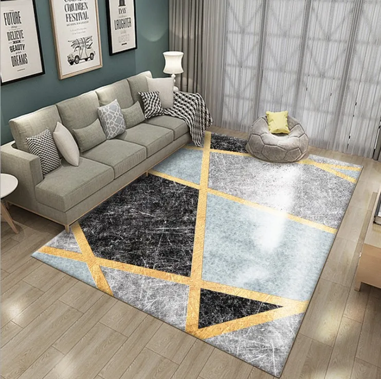 Короткие ковры для гостиной, геометрический ковер для спальни, диван, журнальный столик, коврики, креативный коврик для кабинета, ковер в скандинавском стиле - Цвет: 3