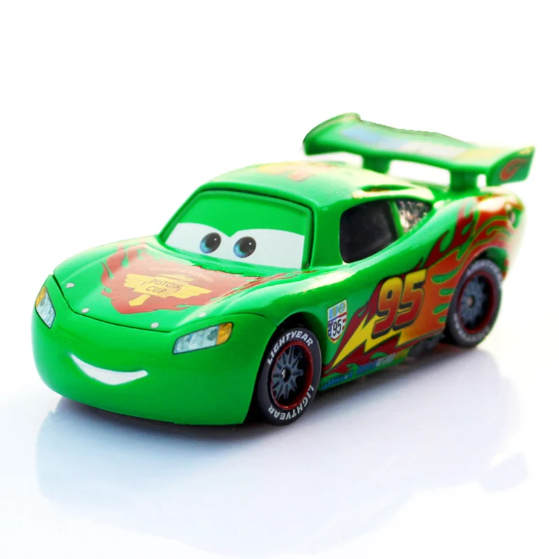 

Disney Pixar Cars 2 No.95 Lightning McQueen Green Limited Collection 1:55 Diecast Metal Car Model Birthday Gift Toy For Kid Boy