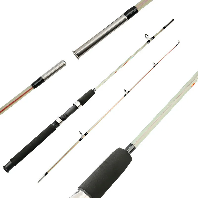 

New Portable 1.8 M 2 Tip Spinning 7" M Power 6-12g 5-20g Lure Weight Carbon Casting Spinning Lure Fishing Rod