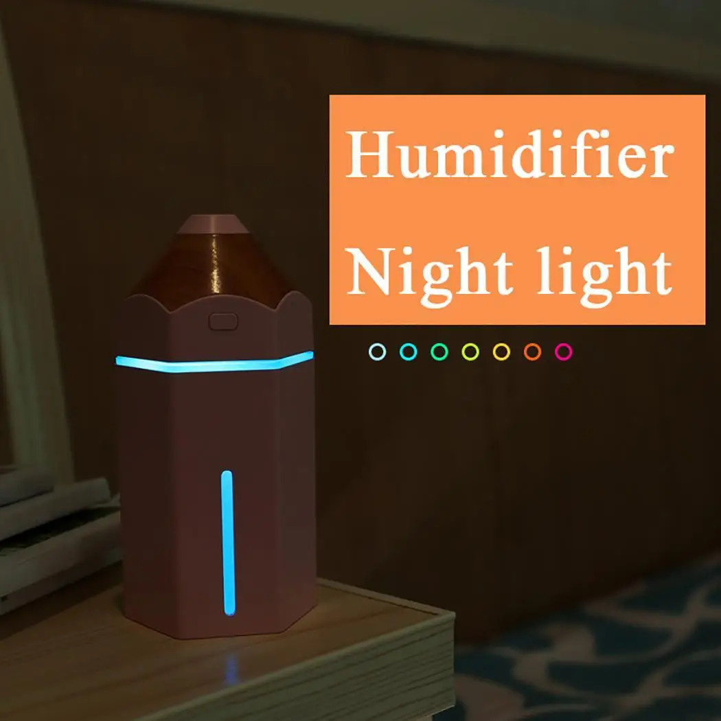 

Portable 230ml Pencil Shape USB Rechargeable Humidifier Essential Oil Aroma Diffuser Air Purifier Atomizer for Office Desktop
