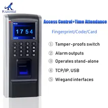 Cheaper Fingerprint Access Control Device TCP IP Employee Time Attendance with Access Control F8 Keypad RFID Biometric Access zk scr100 rfid card capacity tcp ip scr100 door access control rfid access control system