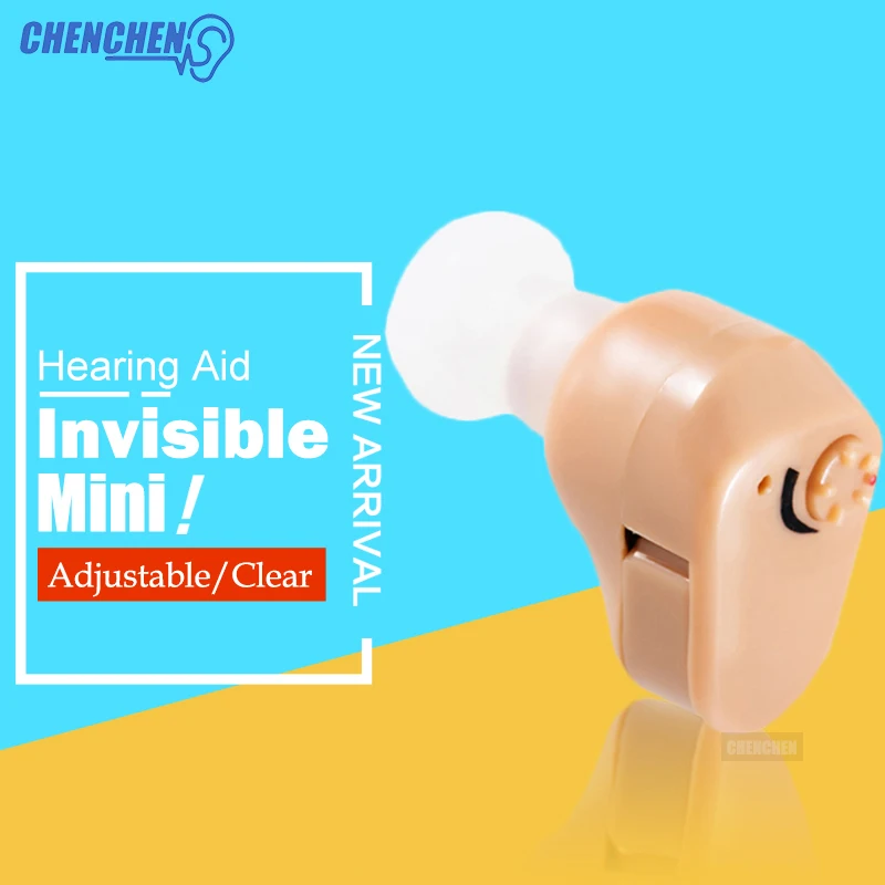 Cheap Hearing Aid Invisible Mini In The Ear Portable Voice Sound Amplifier Volume Adjustable Digital Tone