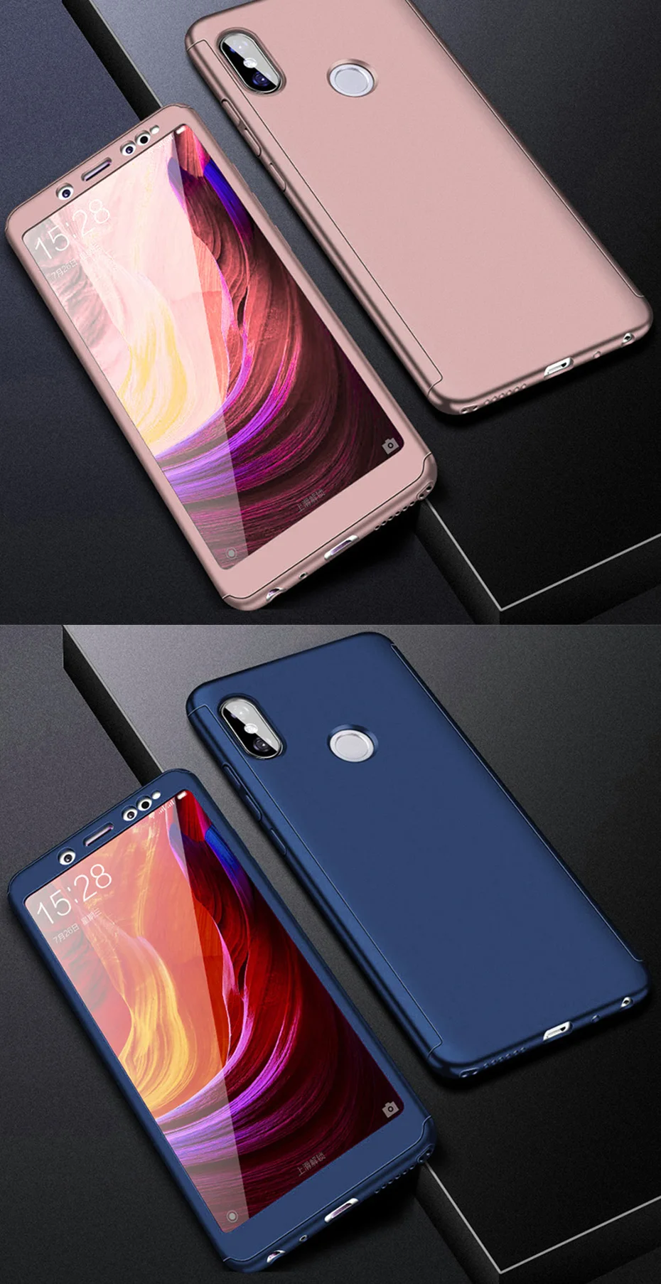 360 полный защитный чехол для Xiaomi 9 SE Honor 8 Lite 5X 6X A1 A2 Pocophone F1 Чехлы для телефона Redmi Note 4 4X 4A 5A 5 Plus 6A 6 Pro 7 S2