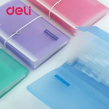 Deli 1 шт. папка для файлов, сумка для органов, A6, коробка для органзы, держатель для бумаги, папка для документов, многофункциональное хранение, отделка, офисные принадлежности