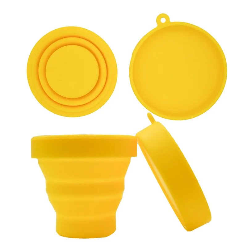 1 pcs-yellow Лидер продаж силиконовый шариковый стерилизатор для женщин менструальная чашка силикона Гибкая менструальная стерилизующая чашка Складная стерилизованная чашка - Цвет: 1 pcs-yellow