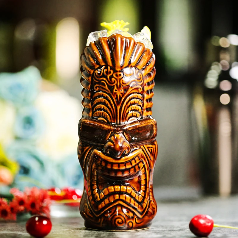 Hawaii Tiki кружки Коктейльная чашка пивная кружка для напитков кружка для Вина Керамические Кружки Tiki отлично подходят для коктейльных напитков