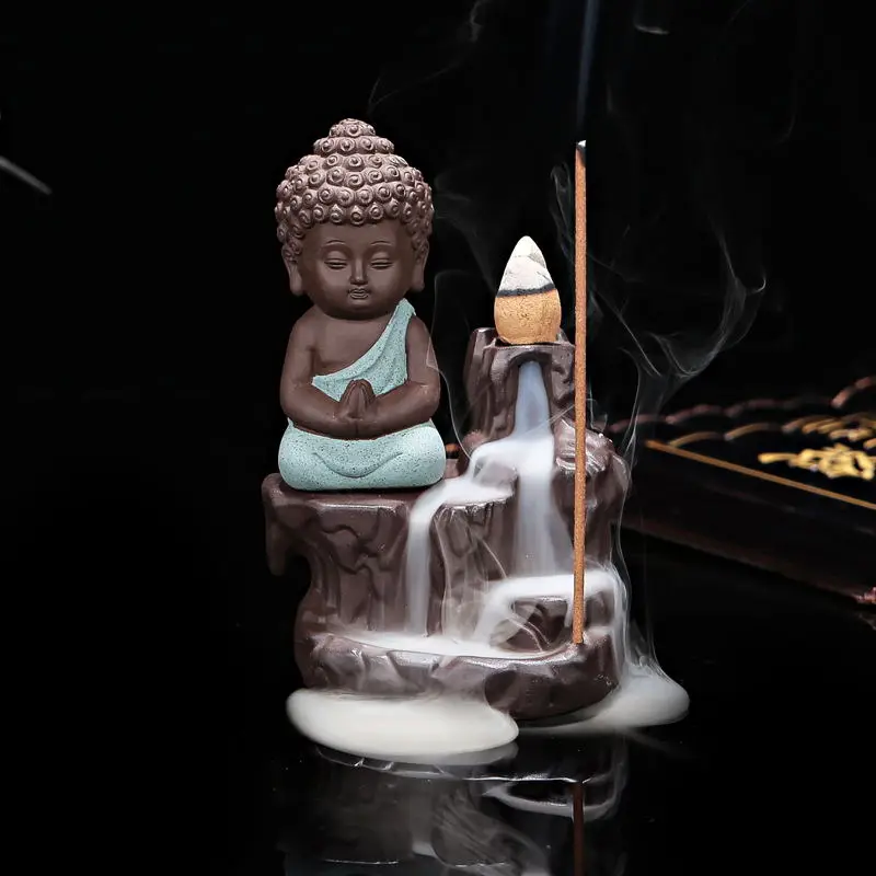 

Natura Incense Cones Home Decor The Little Monk Small Buddha Censer Backflow Incense Burner Use In The Home Office Teahouse