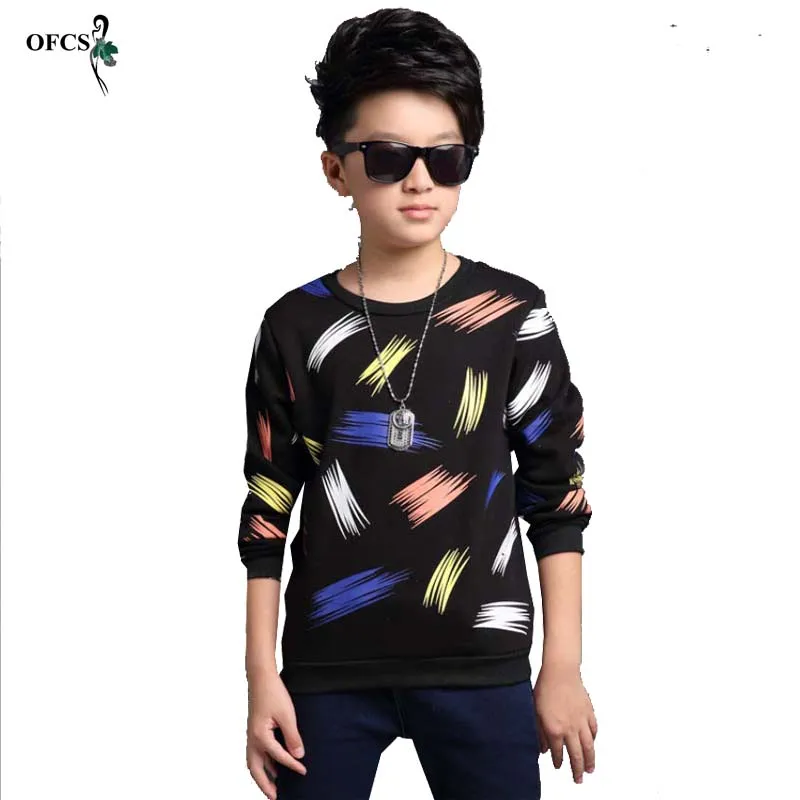 Брендовый кардиган для мальчиков от 5 до 16 лет, дизайнерская цветная трикотажная одежда из хлопка с принтом, осенняя одежда для малышей Детская одежда детский вязаный пуловер