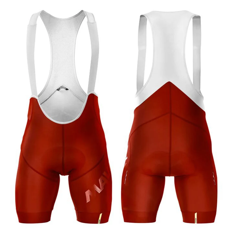 Мужской красный Mavic спортивный для велоспорта шорты быстросохнущая велорубашка Culotte 9D нагрудник короткая одежда