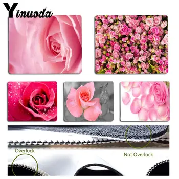 

Yinuoda Red pink Flower rose Gamer Speed Mice Small Rubber Mousepad Size for Size for 180x220x2mm and 250x290x2mm Small Mousepad