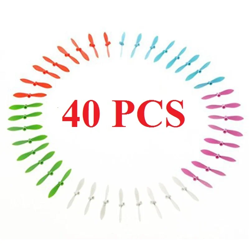

10 Sets 40 pcs Cheerson CX-10 CX10 CX-10A CX10A CX-10C CX10C CX-10W CX10W FQ777-124 Camera Drone Propeller Prop