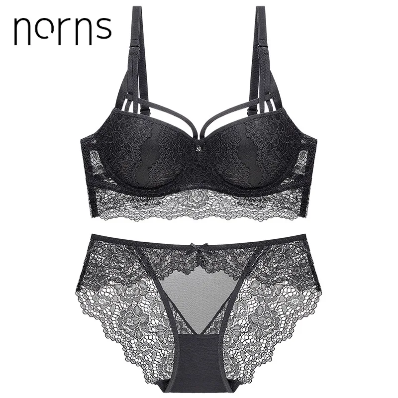 Goede Norns vrouwen Kant lint lingerie set porno push up lingerie femme sexy beha en transparante bralette korte sets