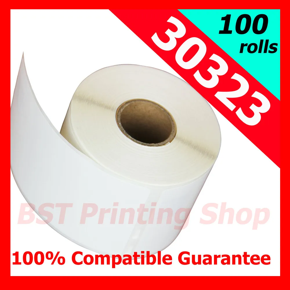 100x DYMO Compatible 30323 Large Shipping Labels-in Badge Holder & Accessories from Office ...