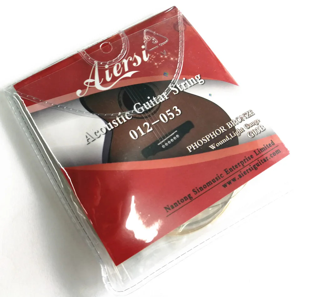 

Aiersi Wholesale factory Price Super Light Nickel Wound Acoustic Guitar String G03B