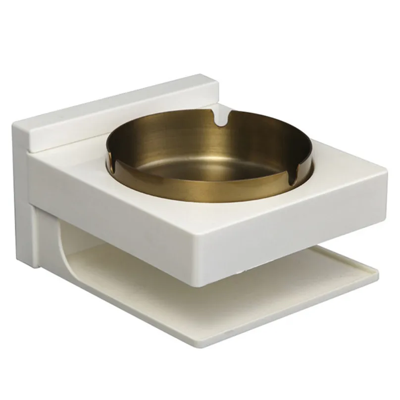 Bathroom Ash bin wall mounted ashtray outside pub garden office smoking box tray cigarett Ashtrays #4A02 (14)