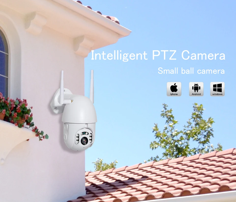 Ip-камера 720 P, WiFi, CCTV камера, открытая, домашняя, для безопасности, видео наблюдение, водонепроницаемая, PTZ, беспроводная, Мини скоростная купольная камера, 1080P HD