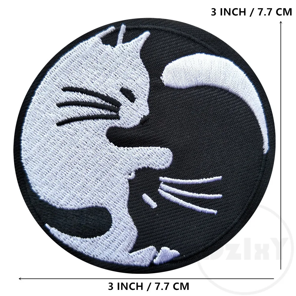 (46 Styles can Choose) 1 PCS Embroidered Circle Patches for Clothing