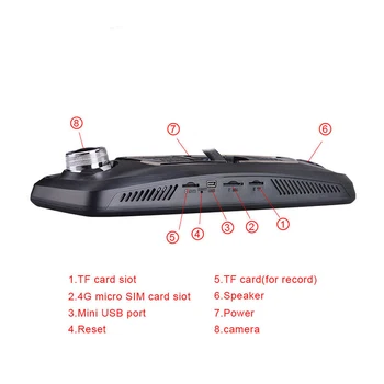 

XST 10" 4G Wifi Android 5.1 Car DVR Dash Cam Rearview Mirror Dash Camera Dual Lens ADAS GPS Navigation Bluetooth Recorder