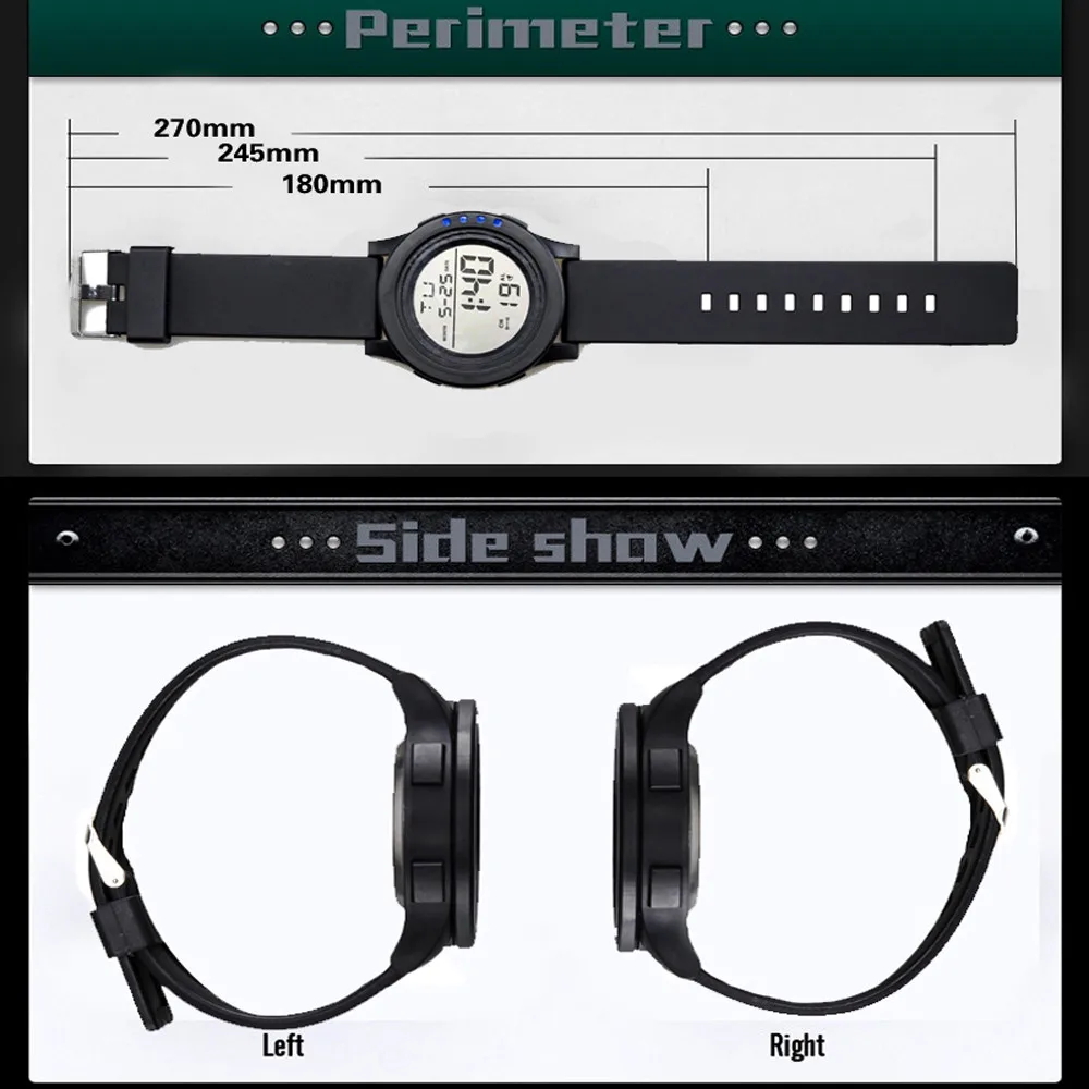 Роскошные Мужские Аналоговые Цифровые военный армейский Спорт светодиодный водонепроницаемый наручные часы светящиеся наручные часы люксовые бренды бизнес часы A30