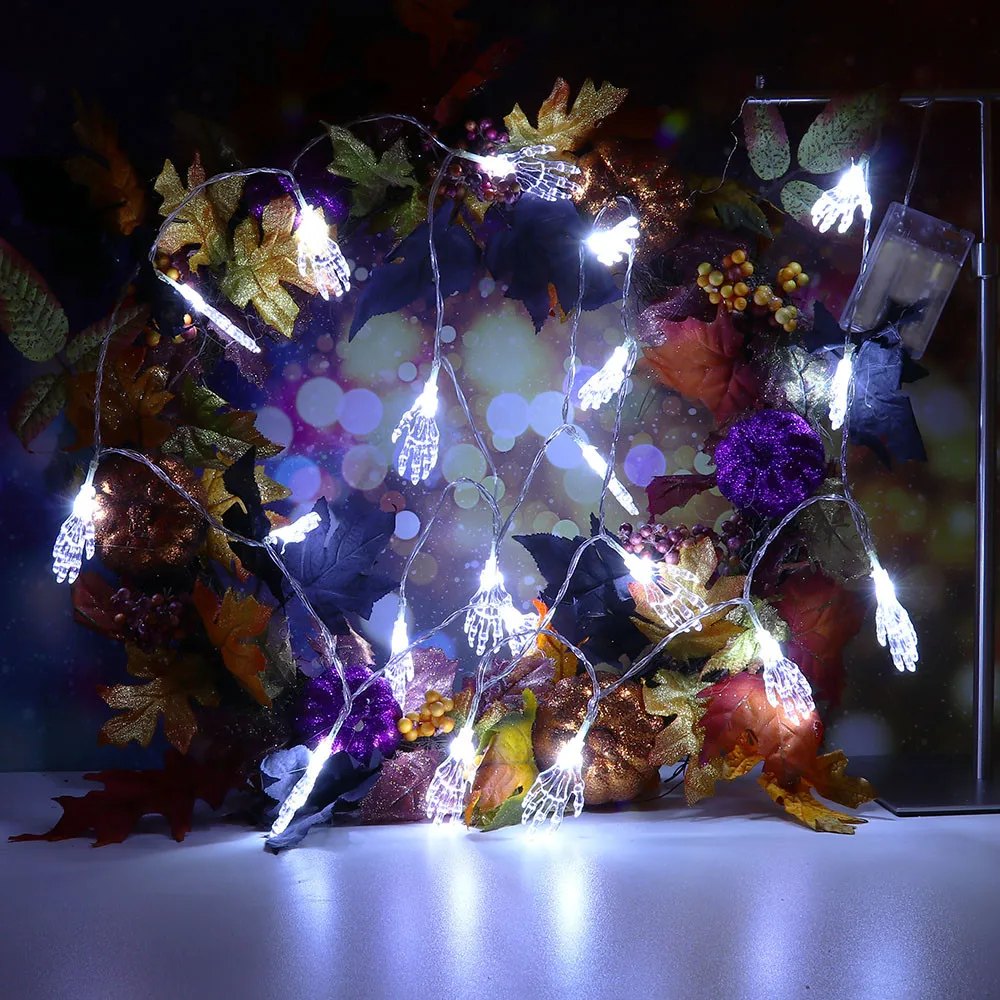 2 5 м Хэллоуин Ghost String Lights с 20 светодиодными лампами для вечеринки сада украшения
