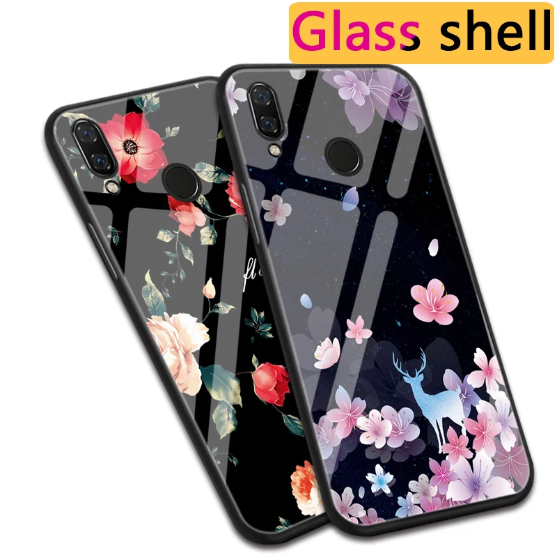 Стеклянные чехлы с изображением цветов мира для Huawei Nova 2 Plus 2i 2S чехол Сики оленя