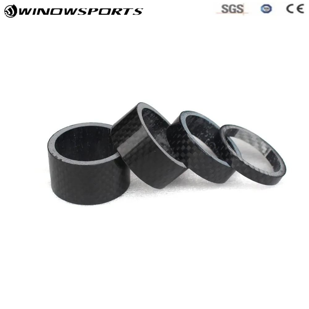 4Pcs Carbon Fiber Stem Washer Spacer Bicycle Bike Headset Fork 5//10//15//20mm DIY