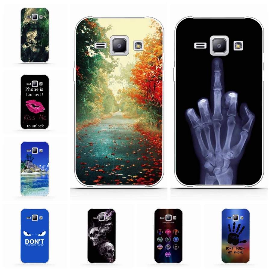 Чехол для samsung Galaxy J1 2015 чехол с 3D принтом Мягкий ТПУ силиконовый на заднюю панель
