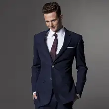 2 шт.,,, новинка, высокое качество, с двумя пуговицами, с отворотом, темно-синий цвет, модные мужские костюмы, Custume Homme Terno Masculino
