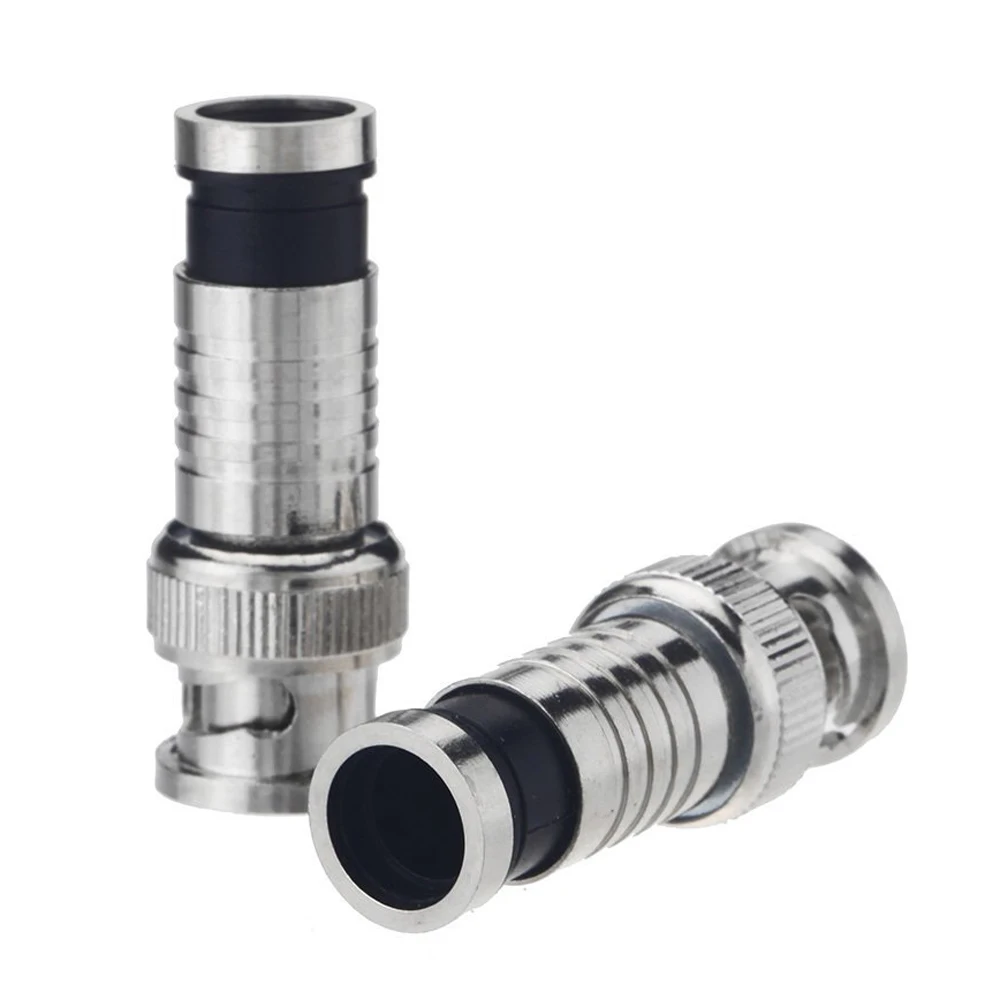  CNIM Hot 10 pcs BNC Compression Connector for Coax RG59 Cable CCTV Cameras - 32764180692