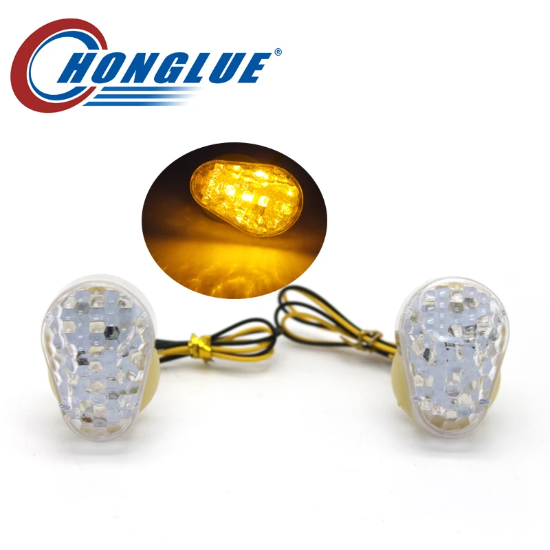 

For HONDA YAMAHA SUZUKI KAWASAKI DUCATI KTM Benelli Motorcycle universal modified transparent LED turn signal signal light
