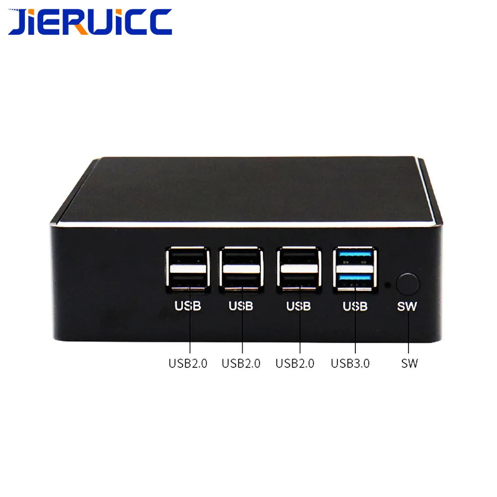 Intel NUC четырехъядерный J1900 безвентиляторный мини ПК Windows 10 windows 7 Мини Компьютерный