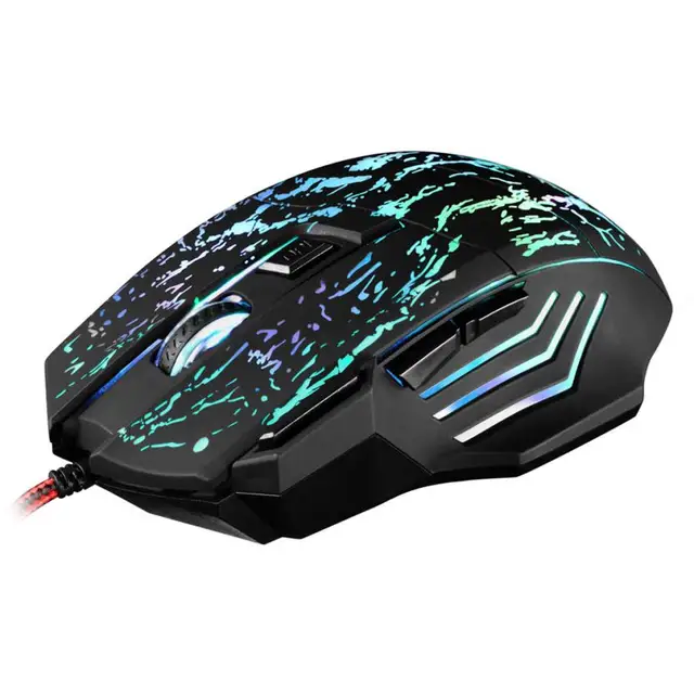 Best Value HIPERDEAL Computer Peripherals  5500 DPI Colorful LED Optical USB Wired Gaming PRO Mouse Mice For PC Laptop Au7