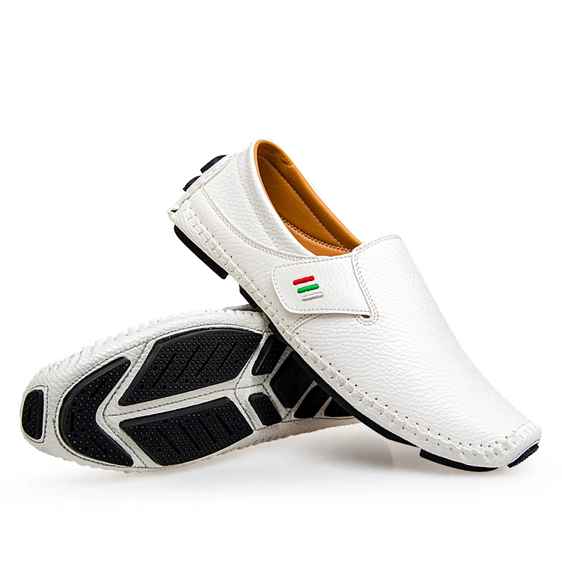 GRAM EPOS/новые модные стильные Мягкие Мокасины; мужские лоферы; Высококачественная обувь из натуральной кожи; мужская обувь на плоской подошве; Gommino; обувь для вождения; Размеры 37-47