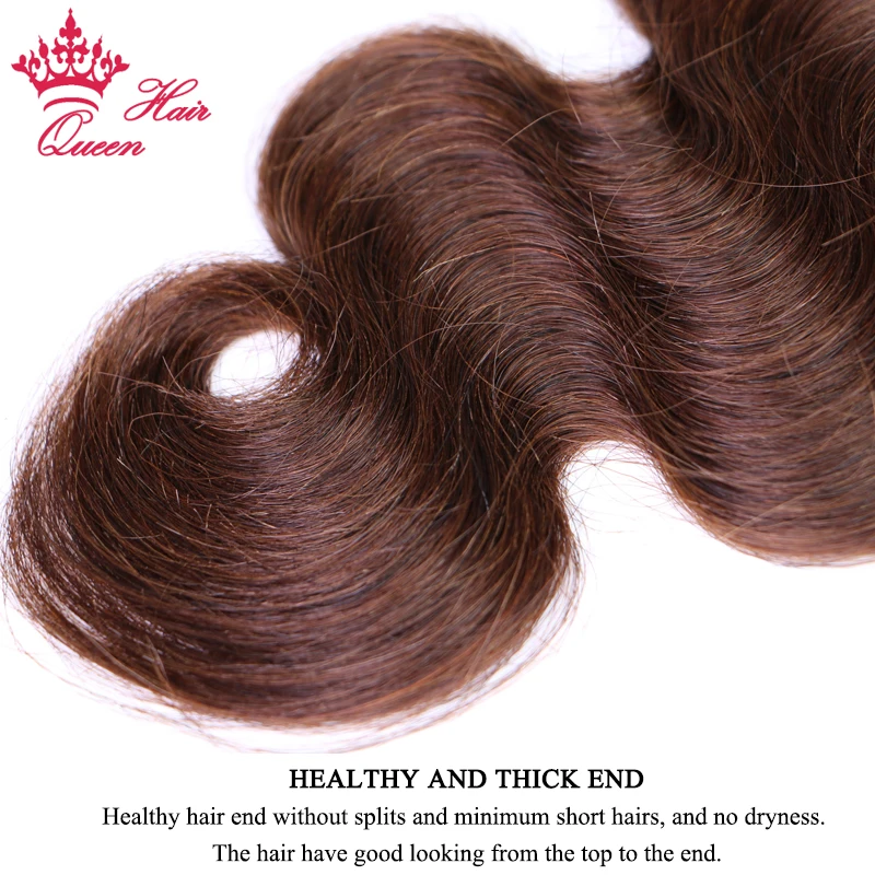 Queen Hair Products Brazilian Body Wave 100% Human Hair Remy #2 Natural Brown Color 12\ Queen Hair Products Brazilian Body Wave 100% Human Hair Remy #2 Natural Brown Color 12\