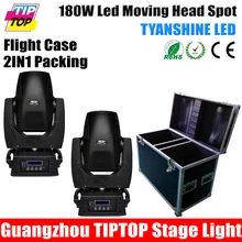 2IN1 Flightcase Упаковка 180 Вт Сид Наивысшей Мощности Moving Головной Свет 17CH DMX LED Движущихся Иго 3-гранной Призмы Электронных строб