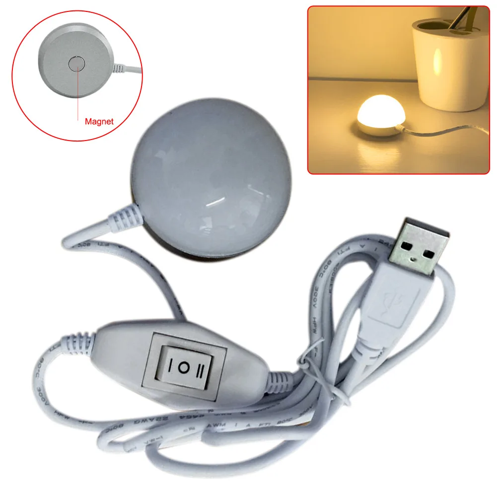 Новая Оригинальная портативная светодиодная мини потолочная лампа 5 Вт с USB
