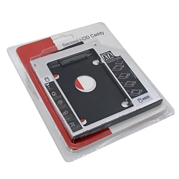 

Universal Optibay 2nd HDD Caddy 9.5mm SATA 3.0 For 7/9/9.5mm 2.5" SSD CD DVD Driver to HDD Case Enclosure Laptop CD-ROM Adapter