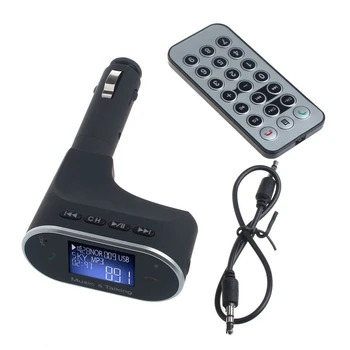 

Mp3 Player Universal Multi-function Bluetooth Car Kit Mp3 Player Fm Transmitter Modulator Remote Usb Sd #BL4