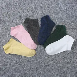 Осень-зима Мода Перламутровые Для женщин носки японский Карамельный цвет милые носки Harajuku Meia Feminina носки 2-3-4